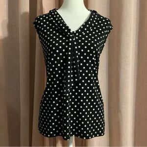 Y2k Polka Dot Sleeveless Top Size Large